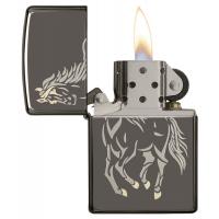 Zippo - Running Horse Black Ice - Windproof Lighter